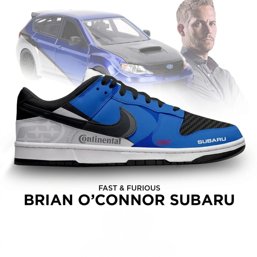 Brian O'connor Subaru Fast and Furious New Editon Low Top Shoes