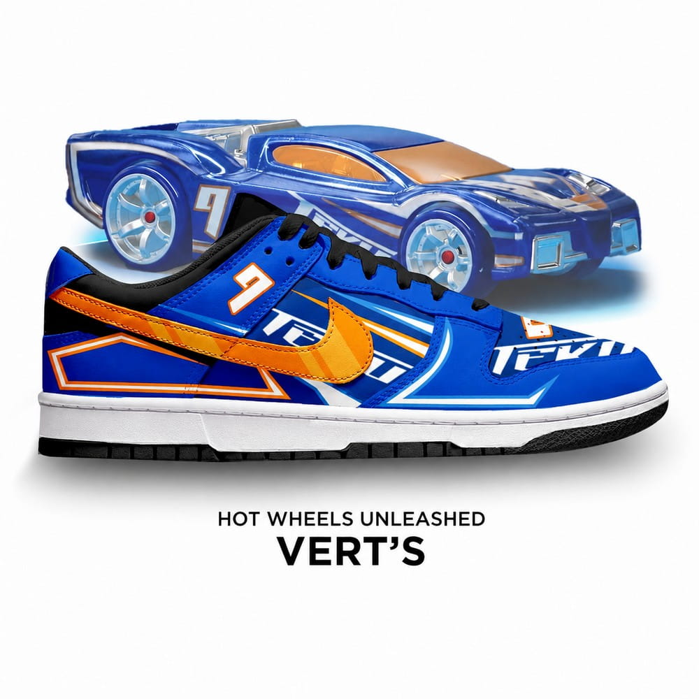 Vert's Hot Wheel Unleashed New Low Top Shoes
