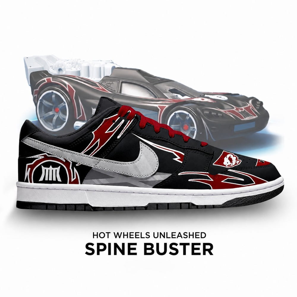 Spine Buster Hot Wheel Unleashed New Low Top Shoes