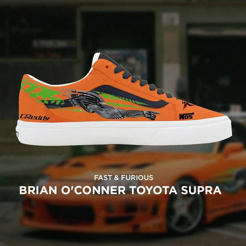 Brian O'conner Toyota Supra Fast and Furious VOS Low Top Shoes