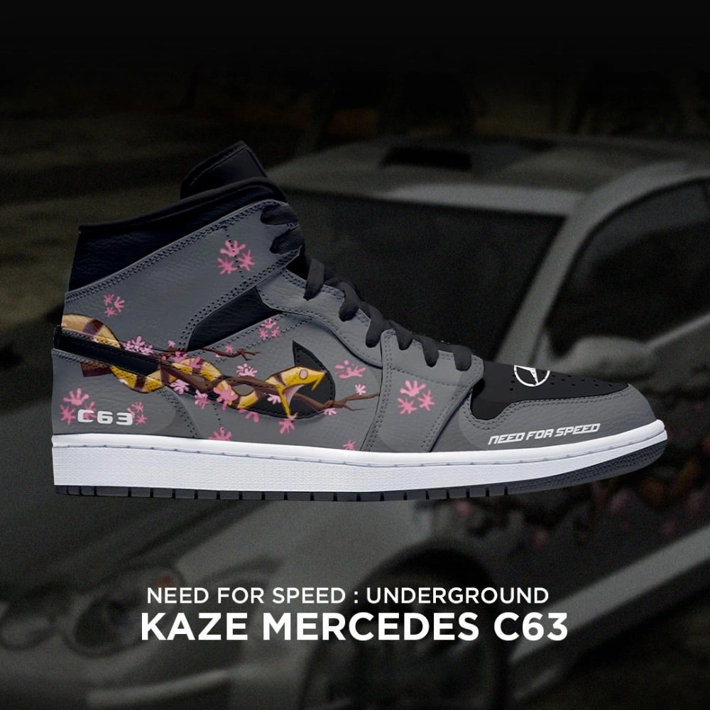 Kaze Mercedes C63 Need for Speed New High Top Shoes