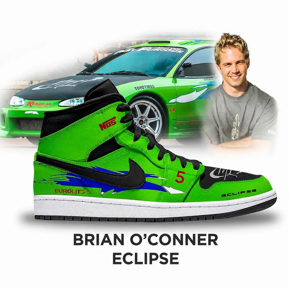 Brian O'conner Eclipse Fast and Furious New Edition High Top Shoes