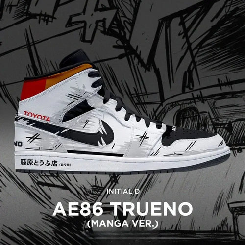 AE86 Trueno V.2 Initial D Special High Top Shoes