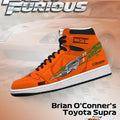 Brian O'Conner's Supra  V.2 Fast and Furious High Top Shoes