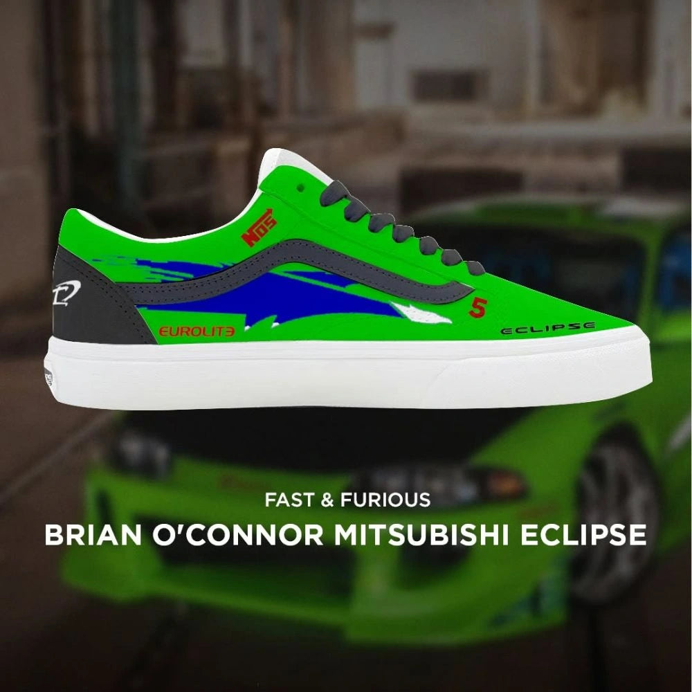 Brian O'connor Mitsubishi Eclipse Fast and Furious VOS Low Top Shoes