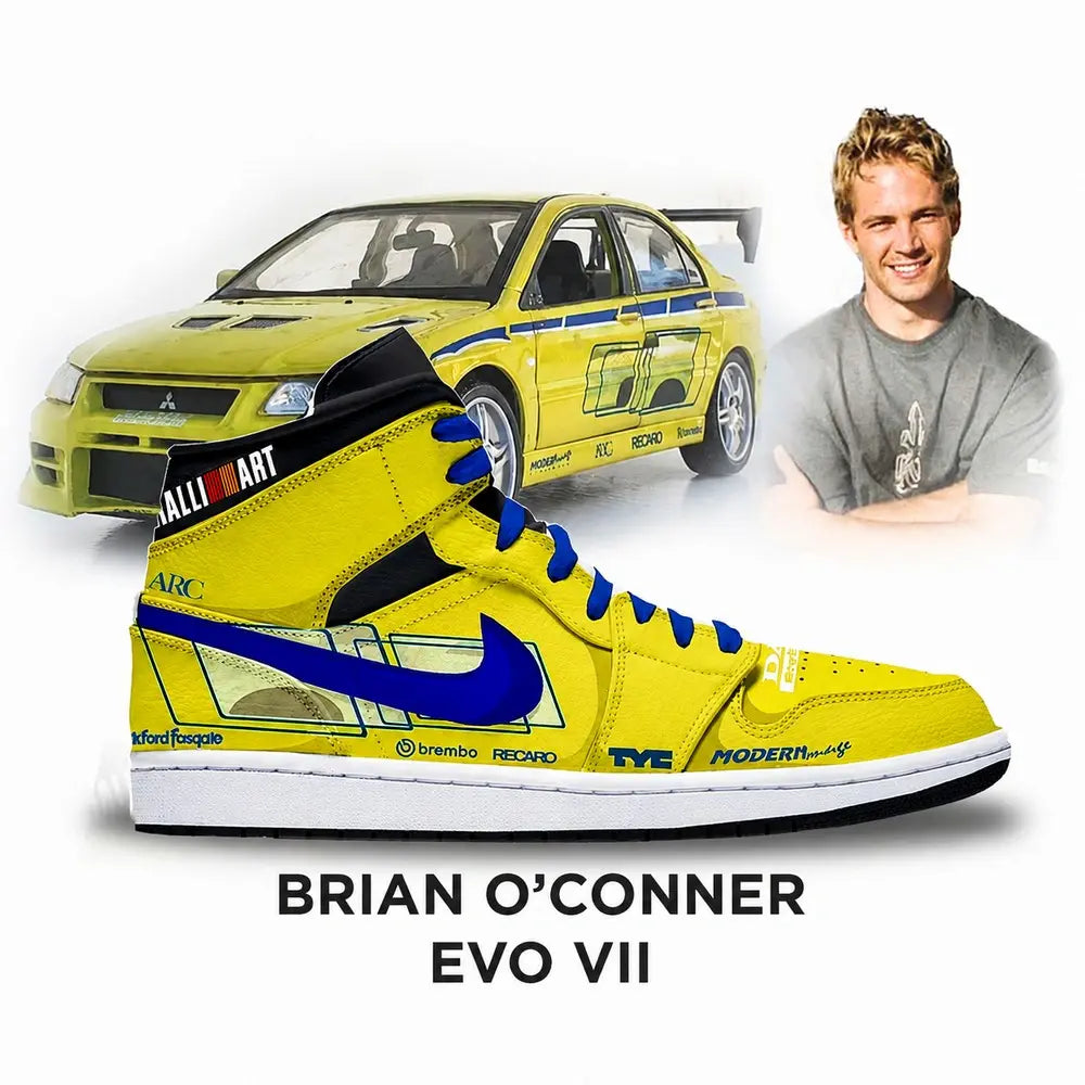 Brian O'conner Evo Vll Fast and Furious New Edition High Top Shoes