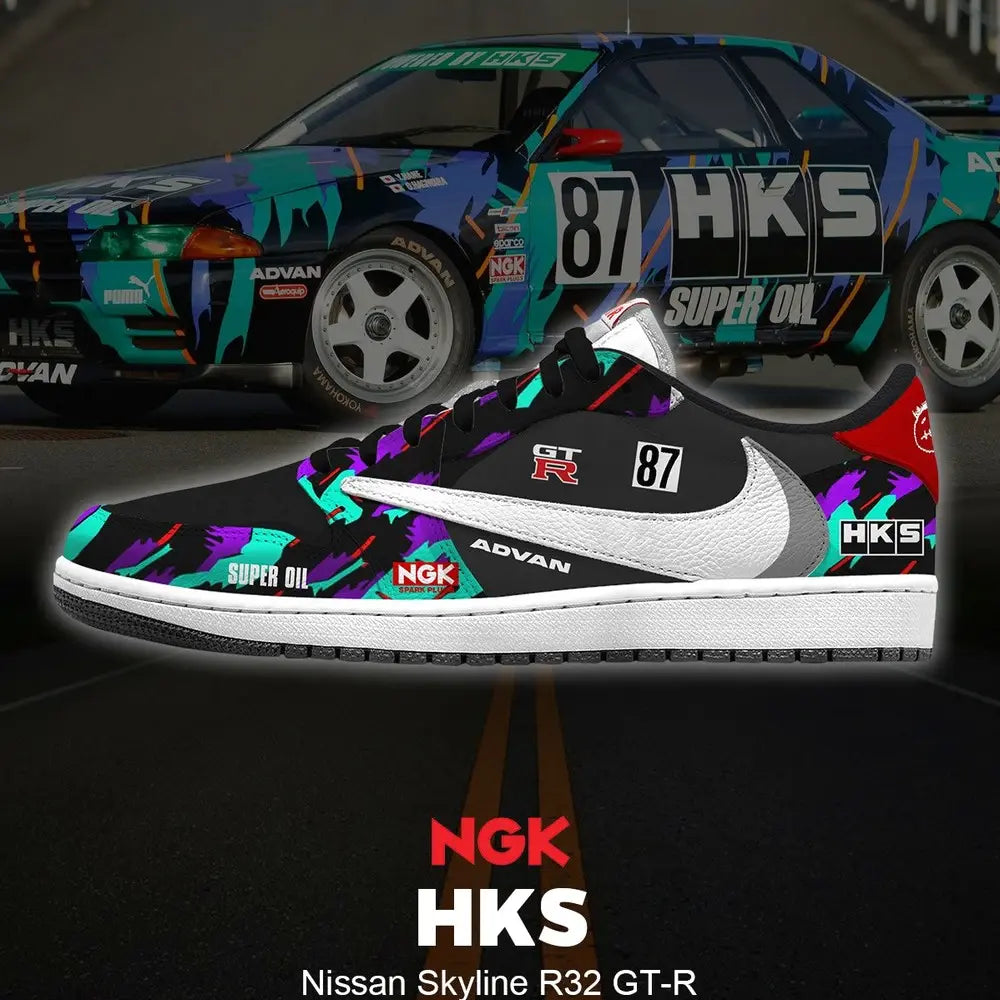 HKS Skyline R32 GT-R Low Top Shoes