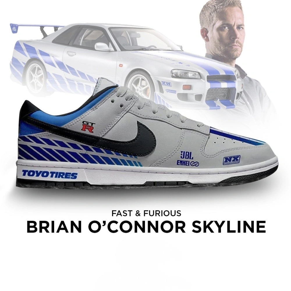 Brian O'connor Skyline Fast and Furious New Editon Low Top Shoes