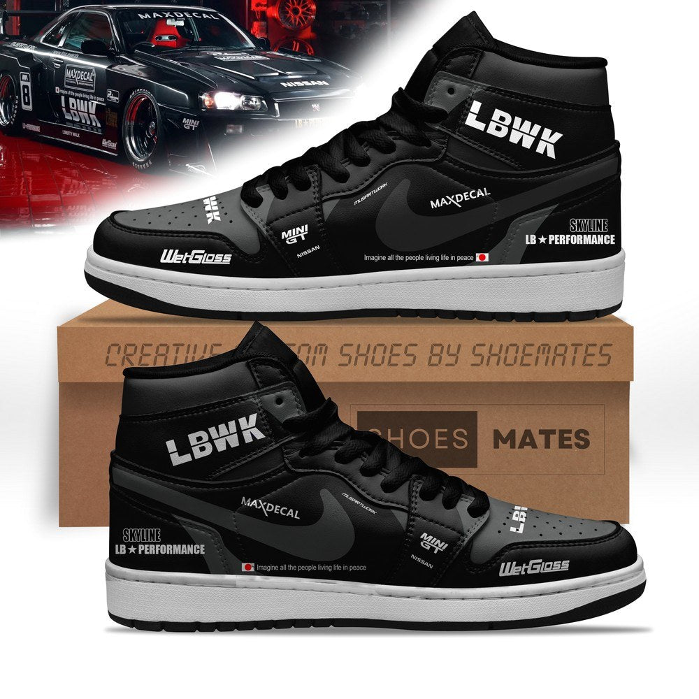 Carbon Liberty Walk AJ1 High Top Shoes
