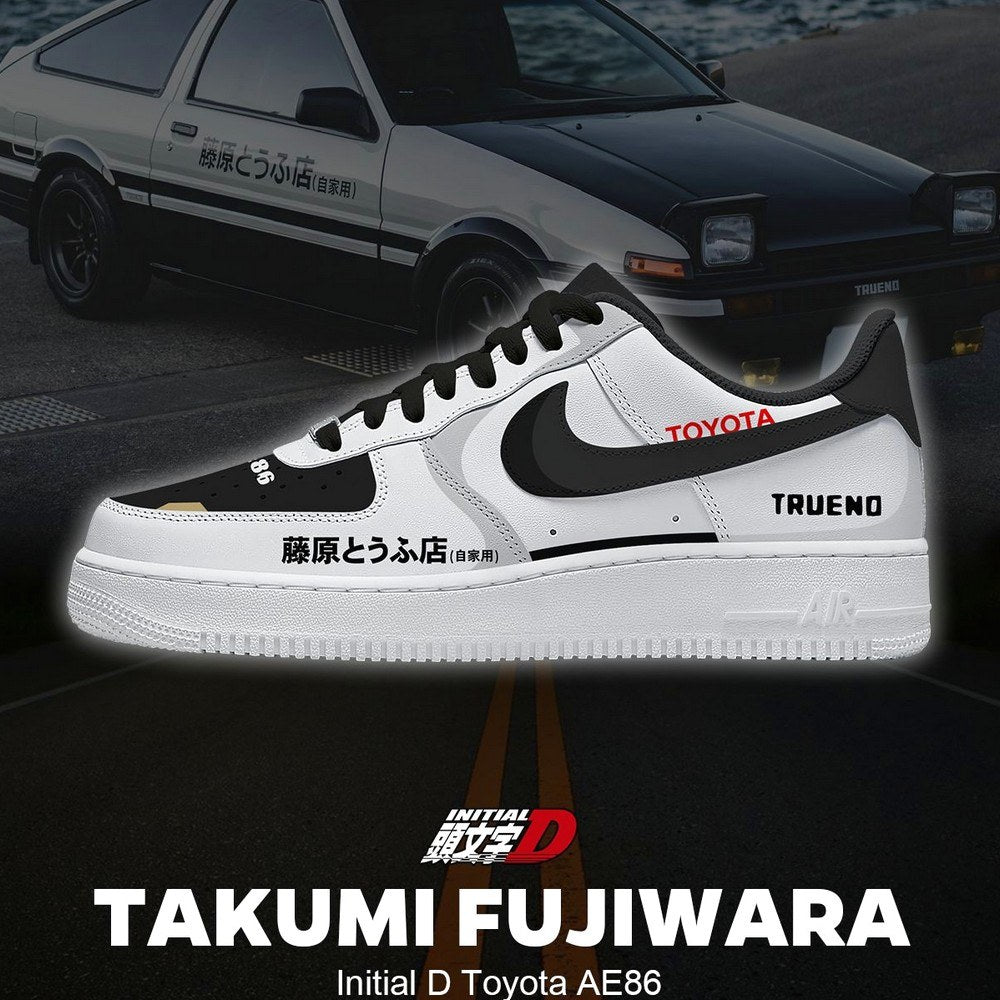 Fujiwara's AE86 Initial D AF1 Shoes
