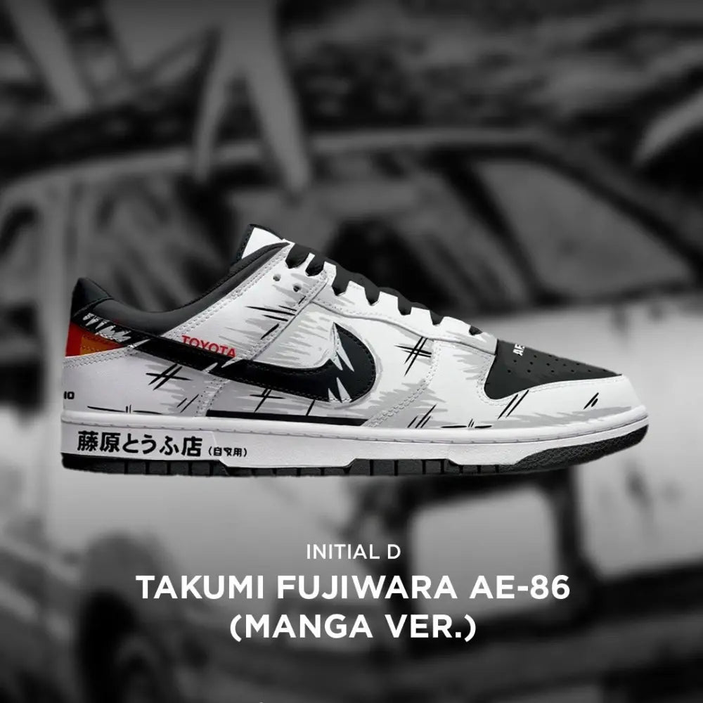 Takumi Fujiwara AE-86 (2) Initial D New Low Top Shoes