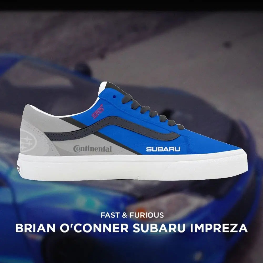Brian O'Conner Subaru Impreza Fast and Furious VOS Low Top Shoes