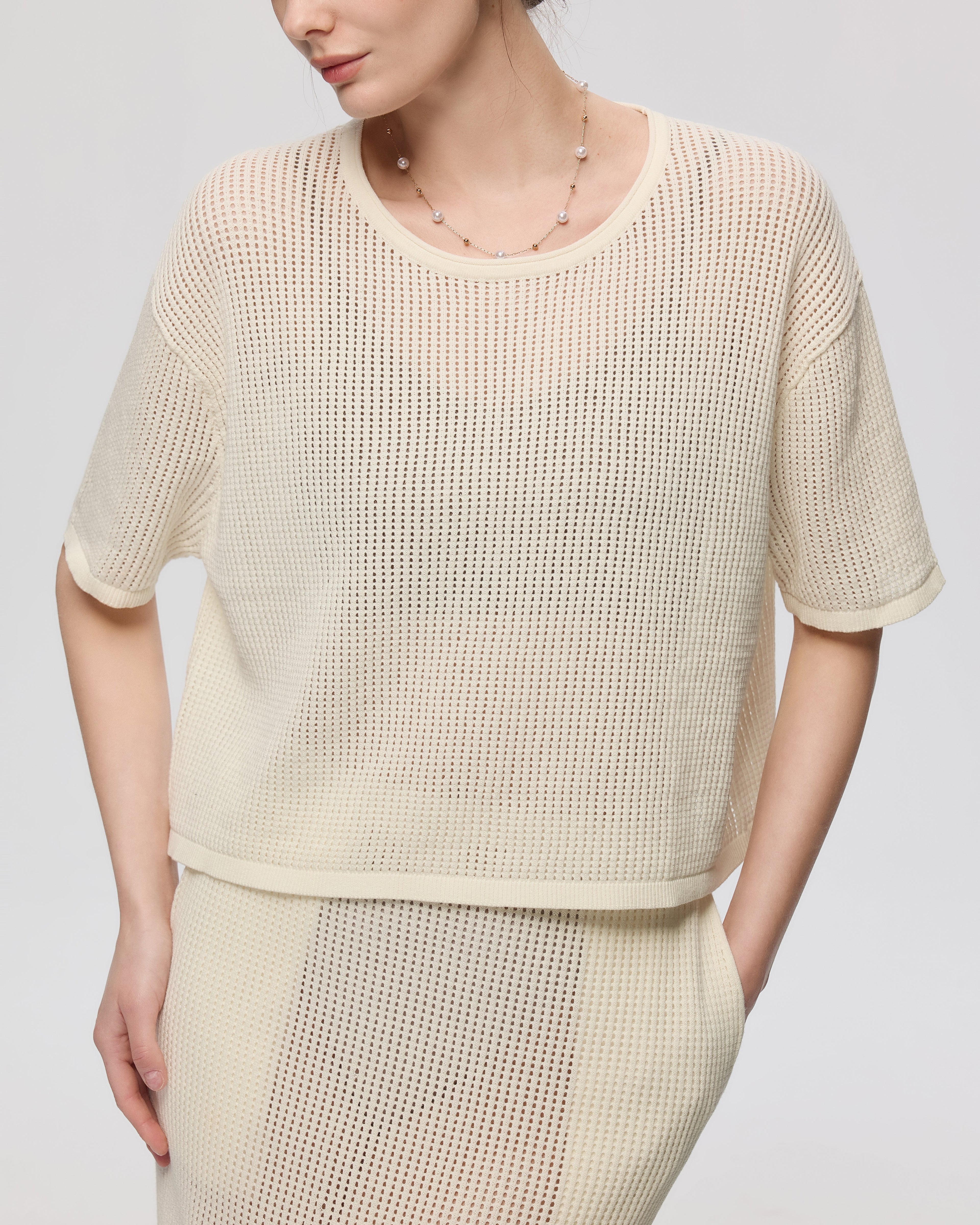 Ines Crochet Tee