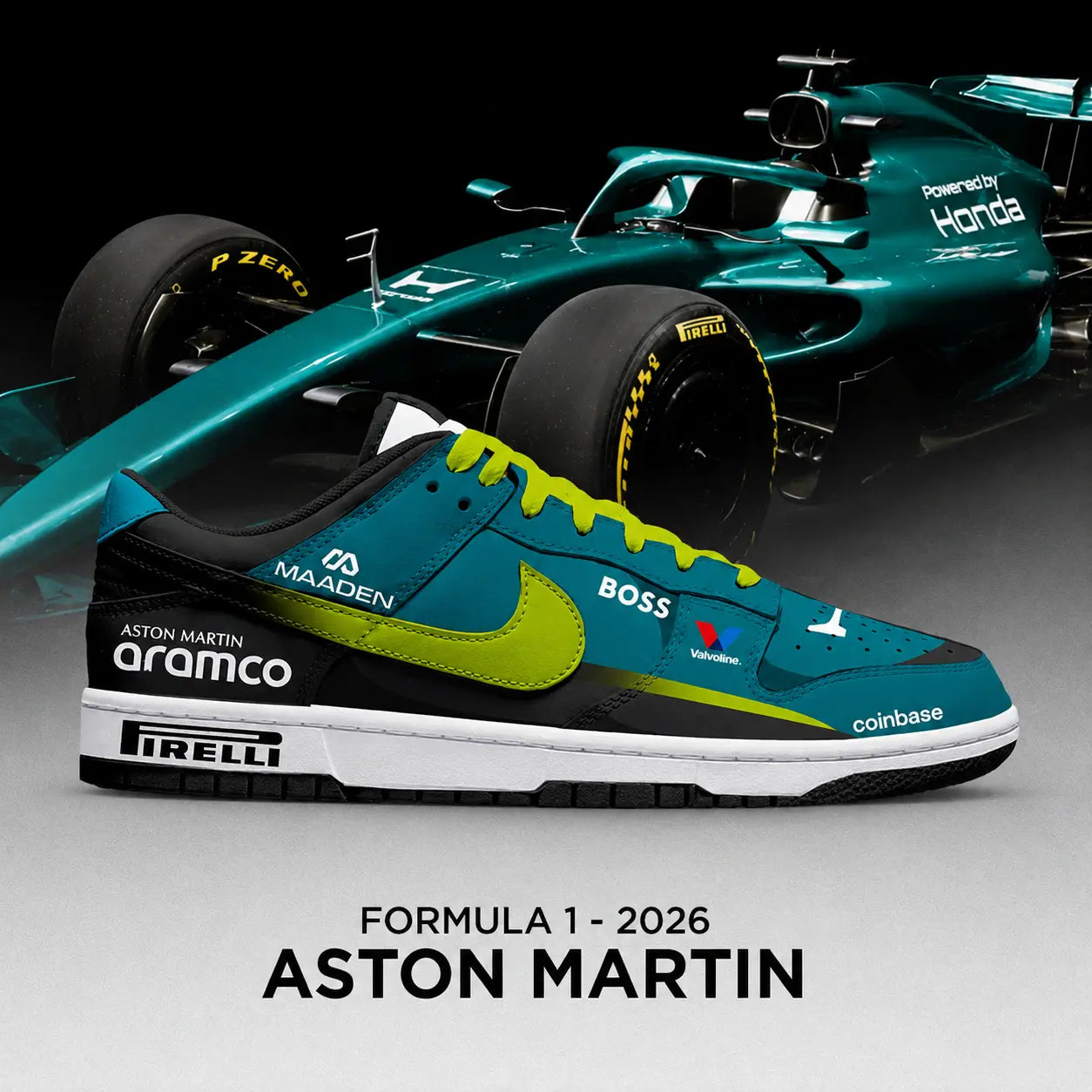 Aston Martin Formula 1 New Low Top Shoes
