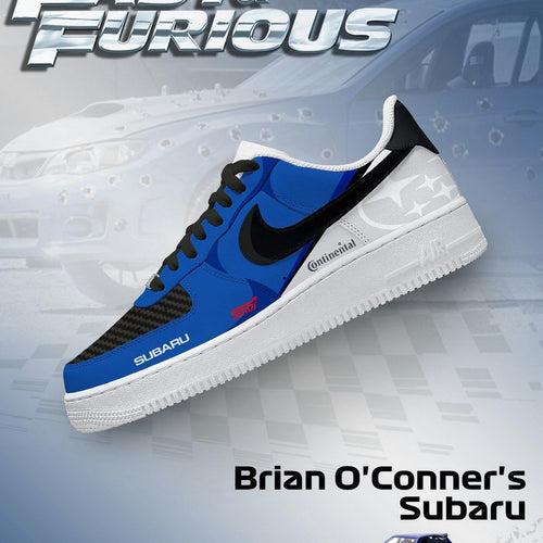 Brian O'Conner's Impreza WRX STI Fast and Furious AF1 Shoes