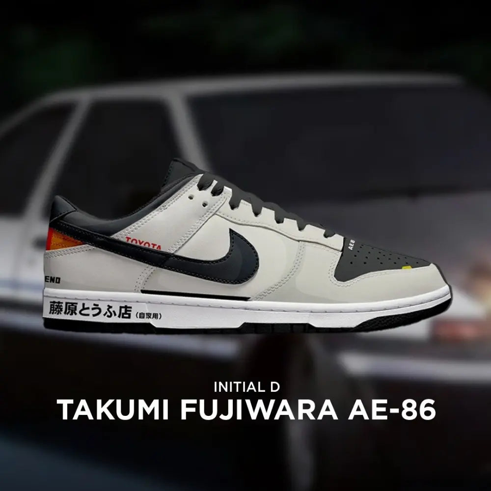Takumi Fujiwara AE-86 Initial D New Low Top Shoes