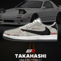 Keisuke Takahashi RX-7 FC3S V.6 Initial D Low Top Shoes