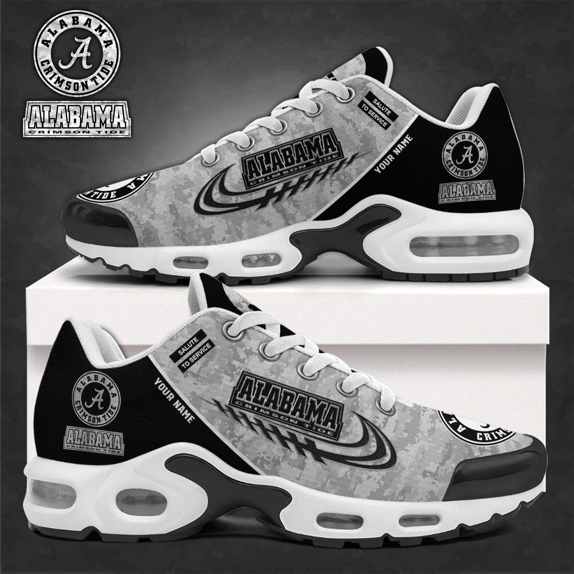 Alabama Crimson Tide Shoes 2025 Version Custom Name, Camouflage Shoes
