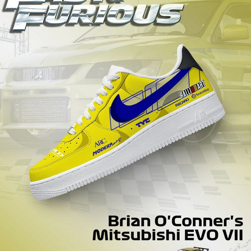 Brian O'Conner's EVO VII Fast and Furious AF1 Shoes