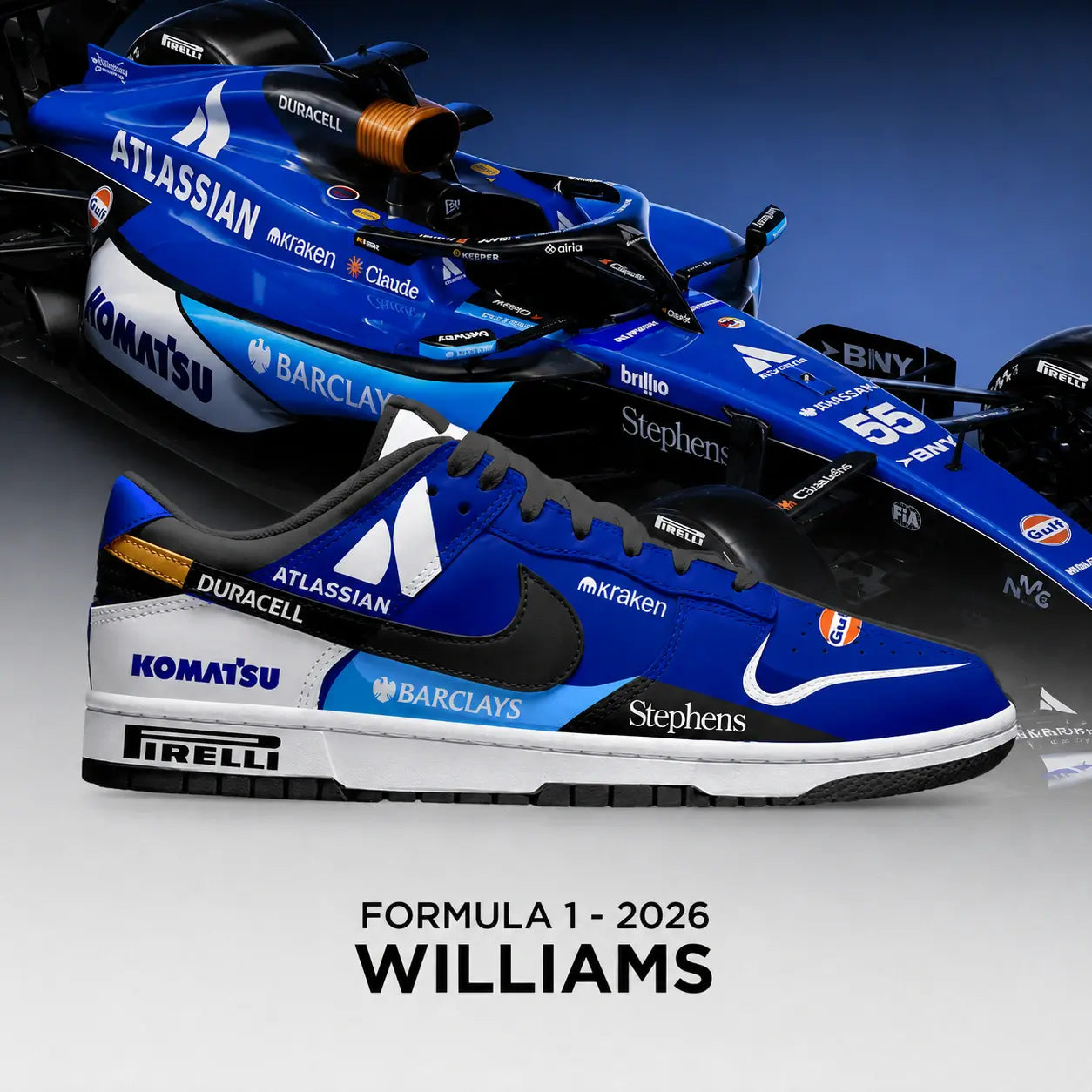 Williams Formula 1 New Low Top Shoes