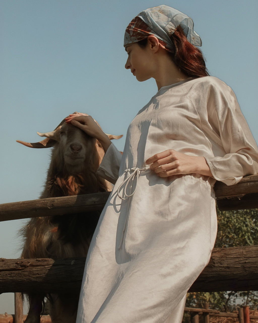 Tansy Elbow-Sleeve Raglan Dress