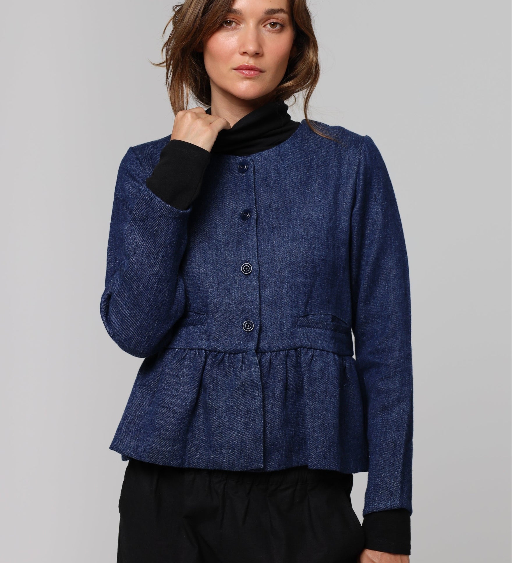 Sable Atelier Peplum Jacket