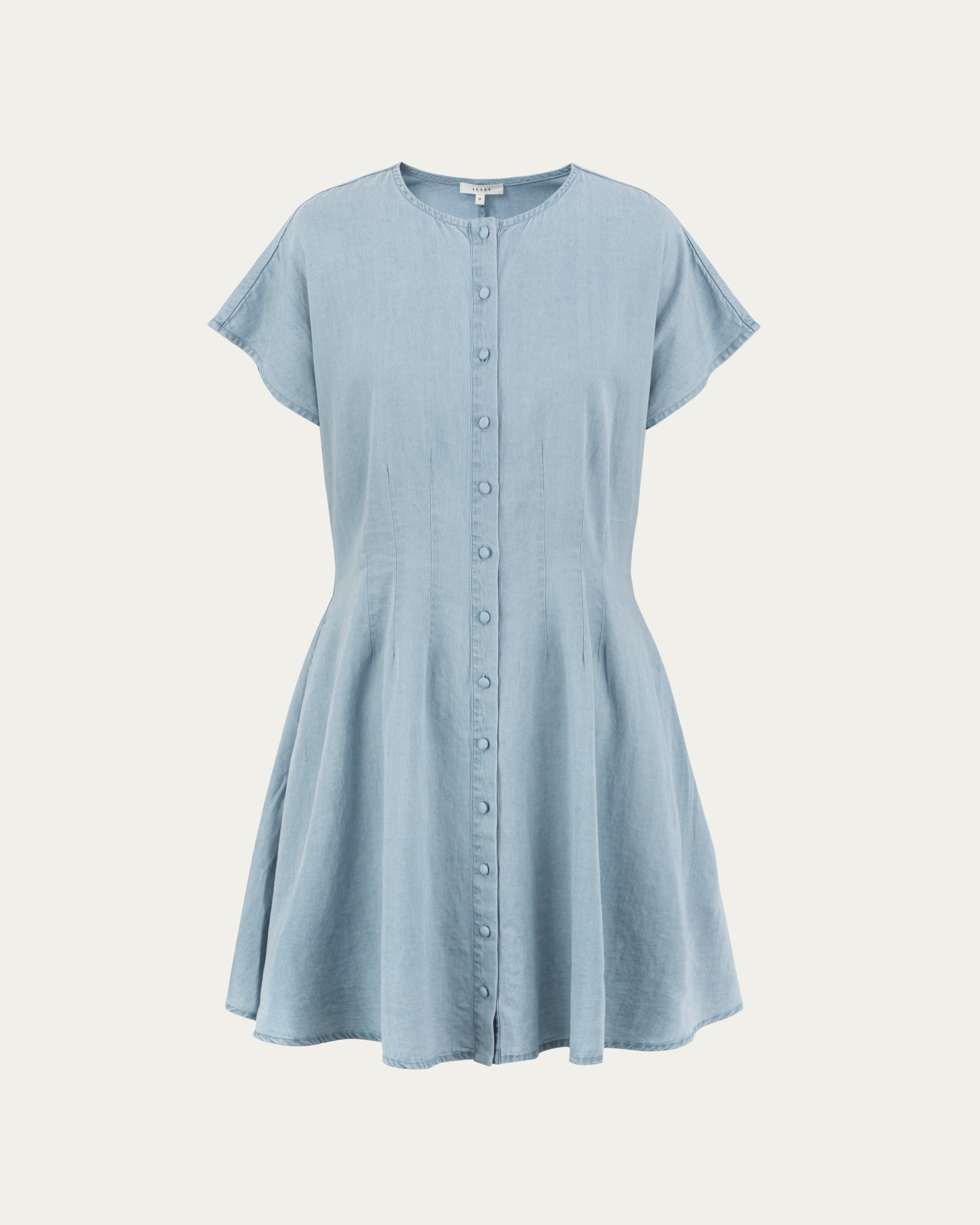 Isolde Pleat-Front Shirt Dress