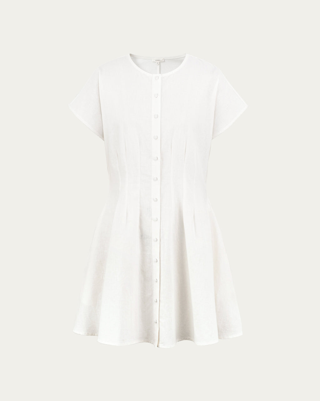 Elodie Pleat-Front Shirt Dress