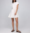 Elodie Pleat-Front Shirt Dress