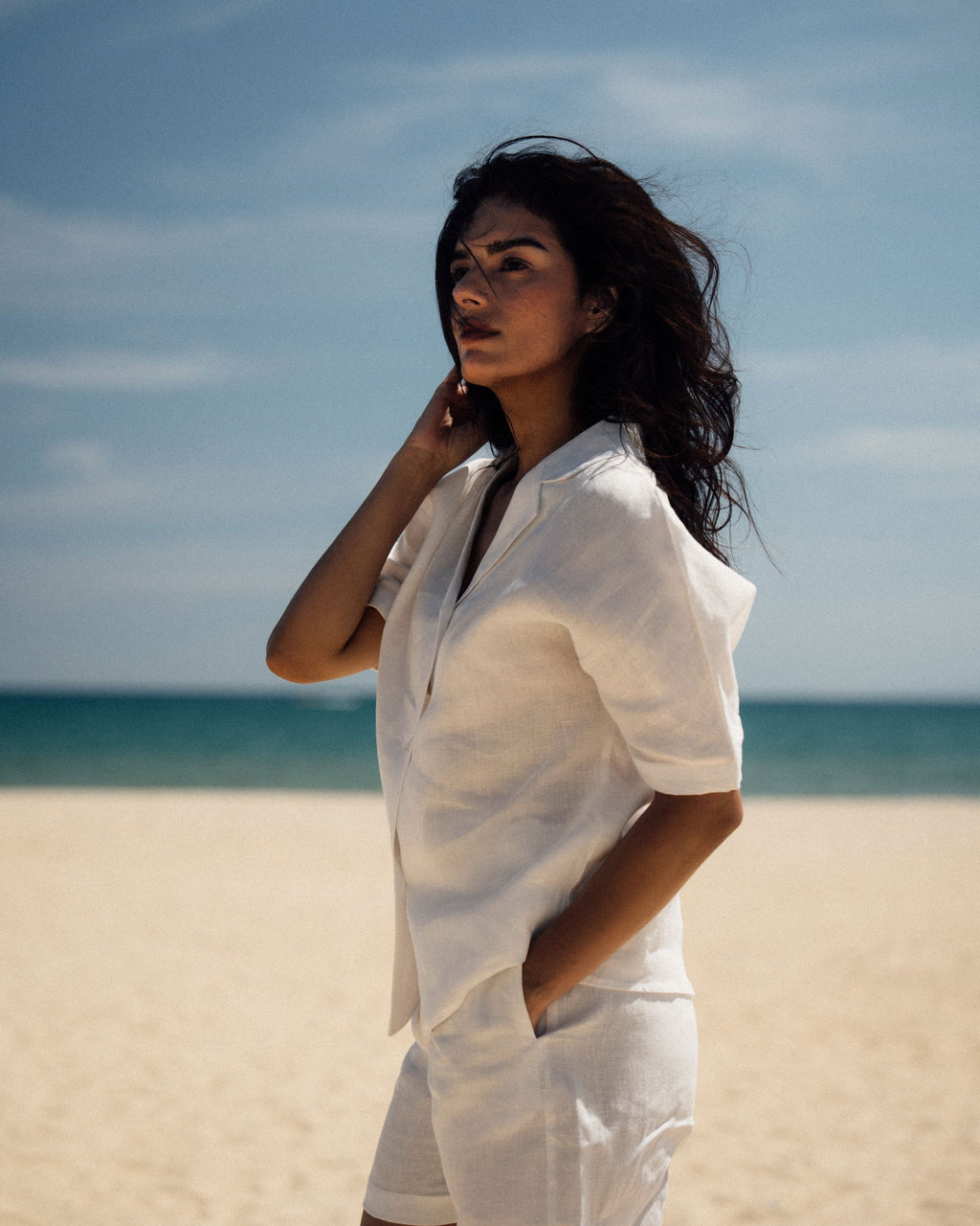 Celeste Hemp Camp Shirt