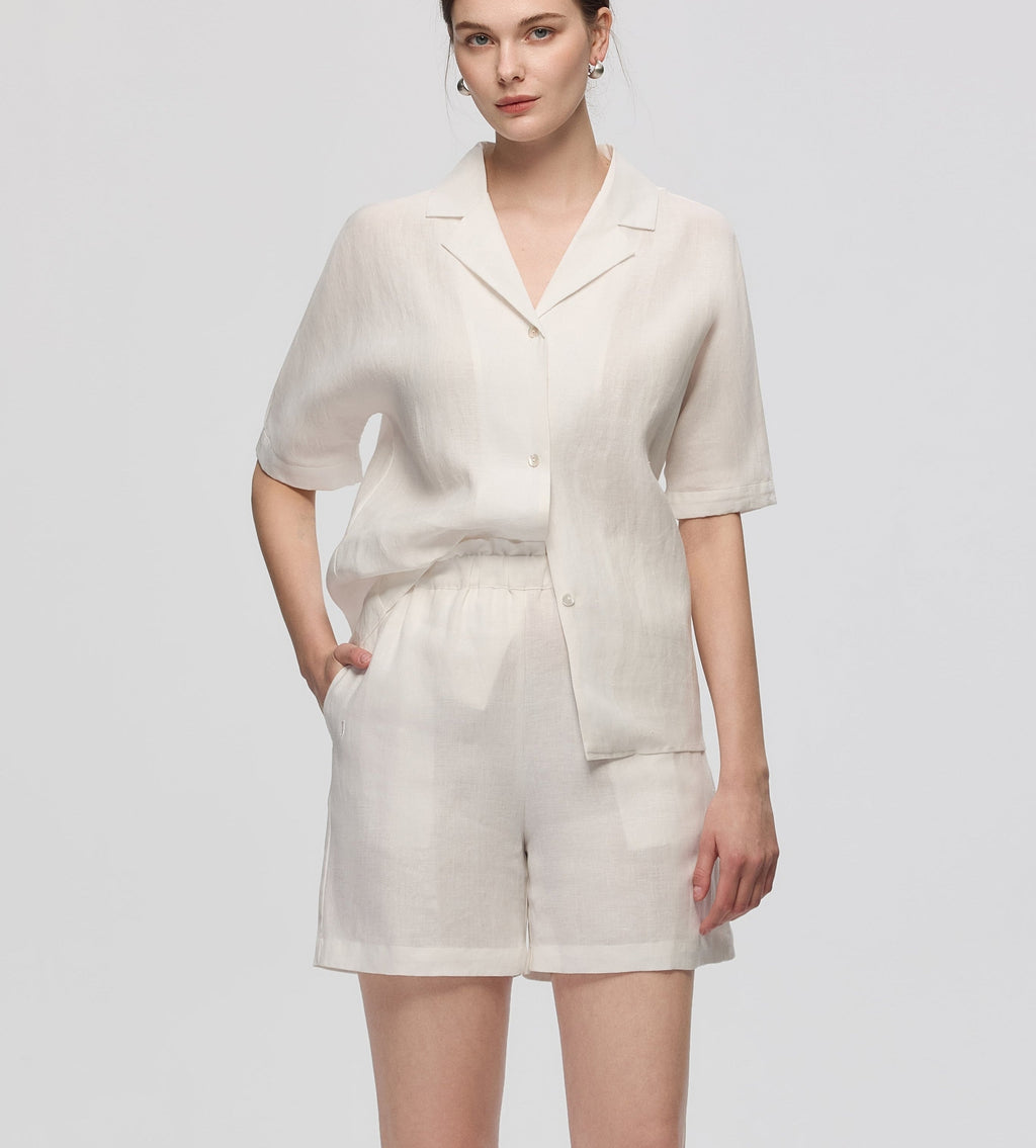 Celeste Hemp Camp Shirt