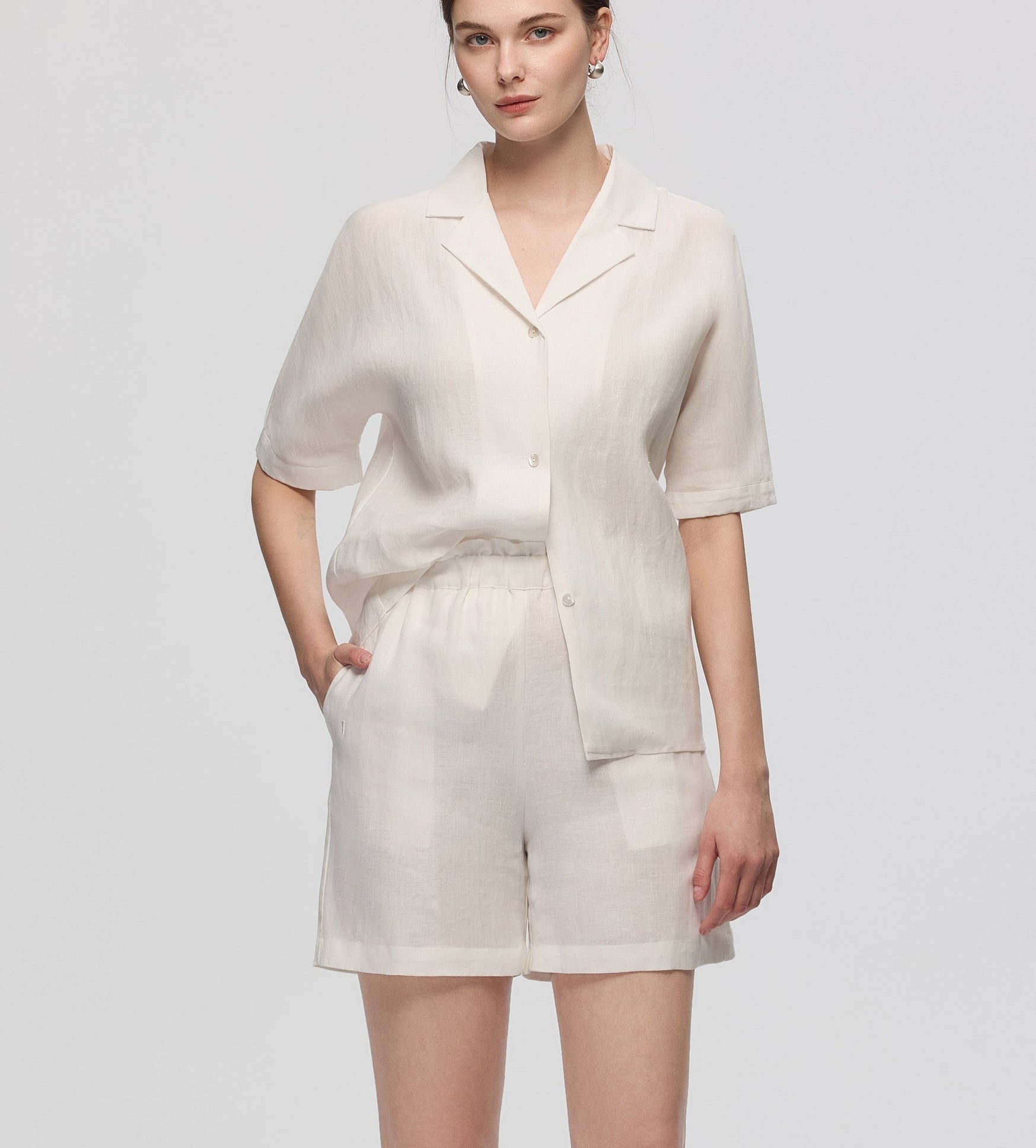 Celeste Hemp Camp Shirt
