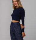 Maren Basics Cropped Raglan Tee