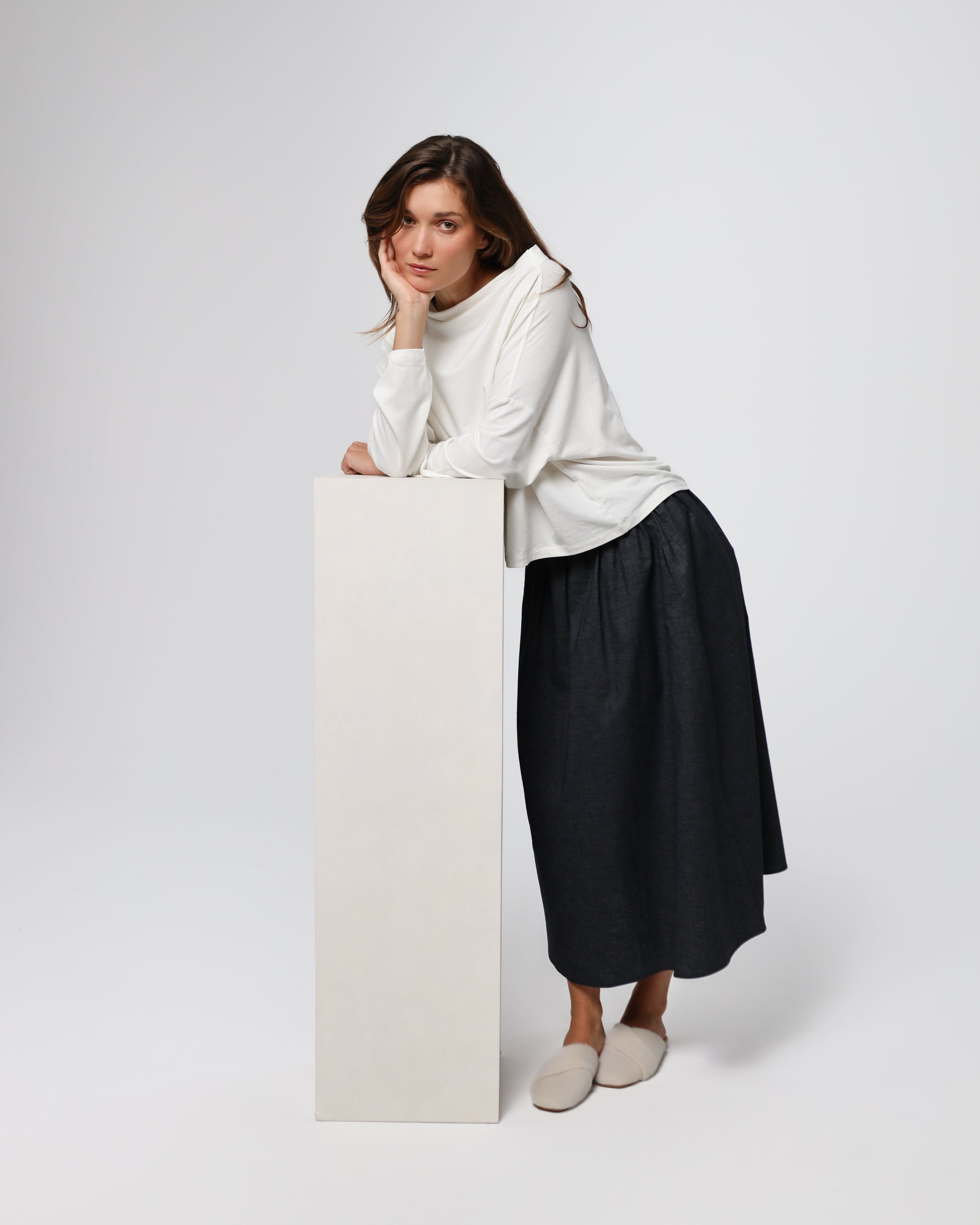 Marin Basics Off-Shoulder Top