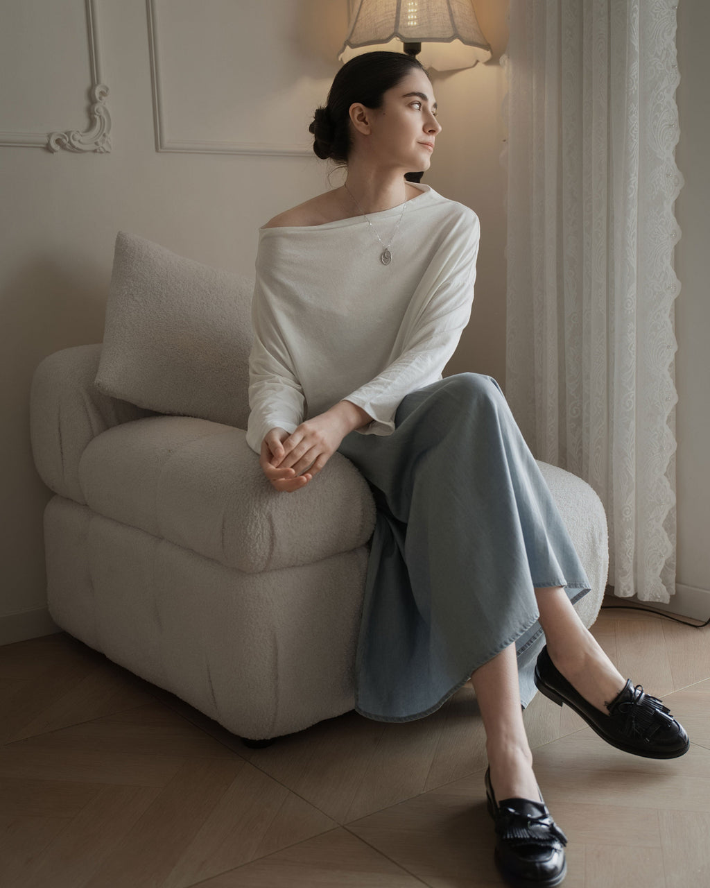 Marin Basics Off-Shoulder Top