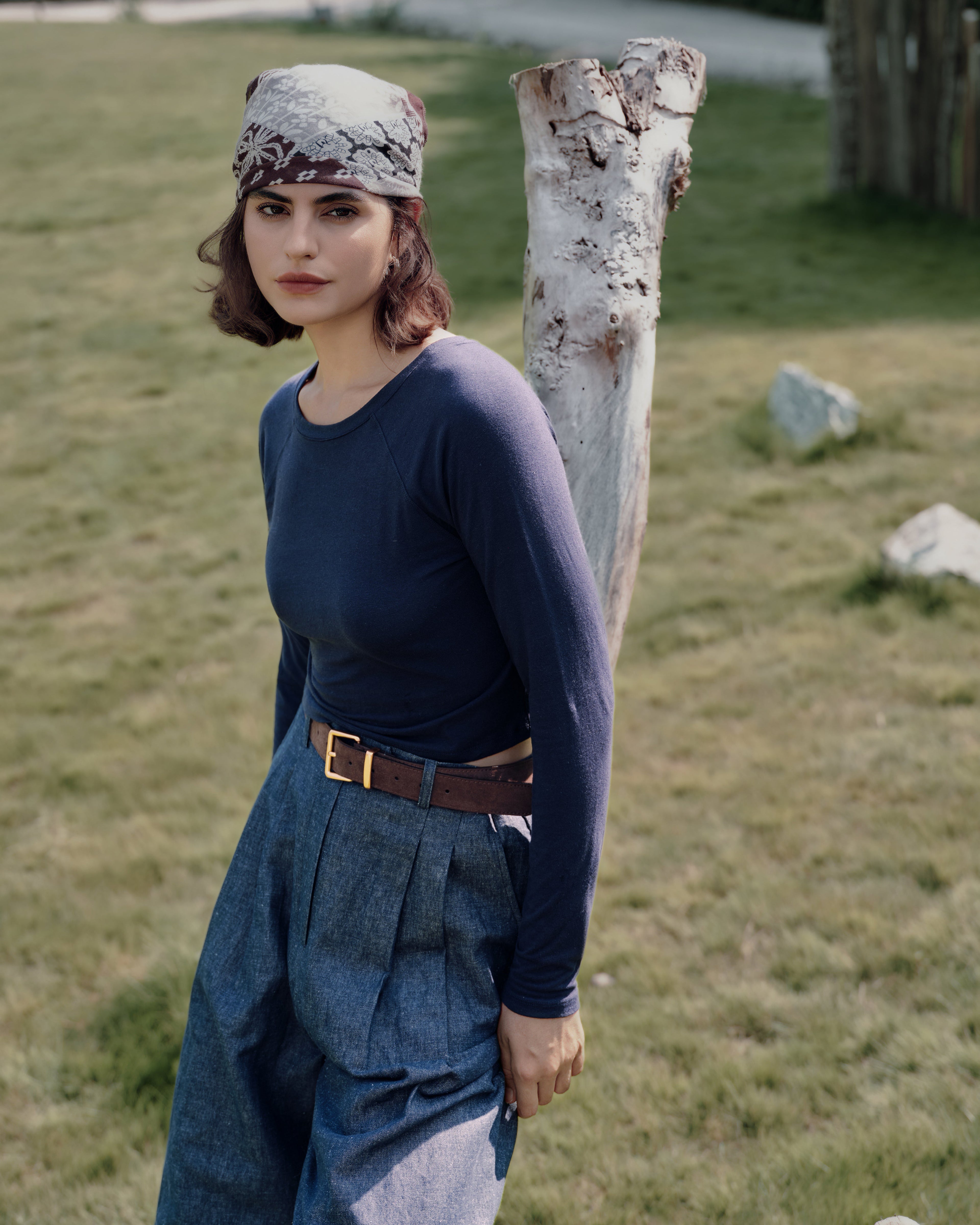 Maren Basics Cropped Raglan Tee