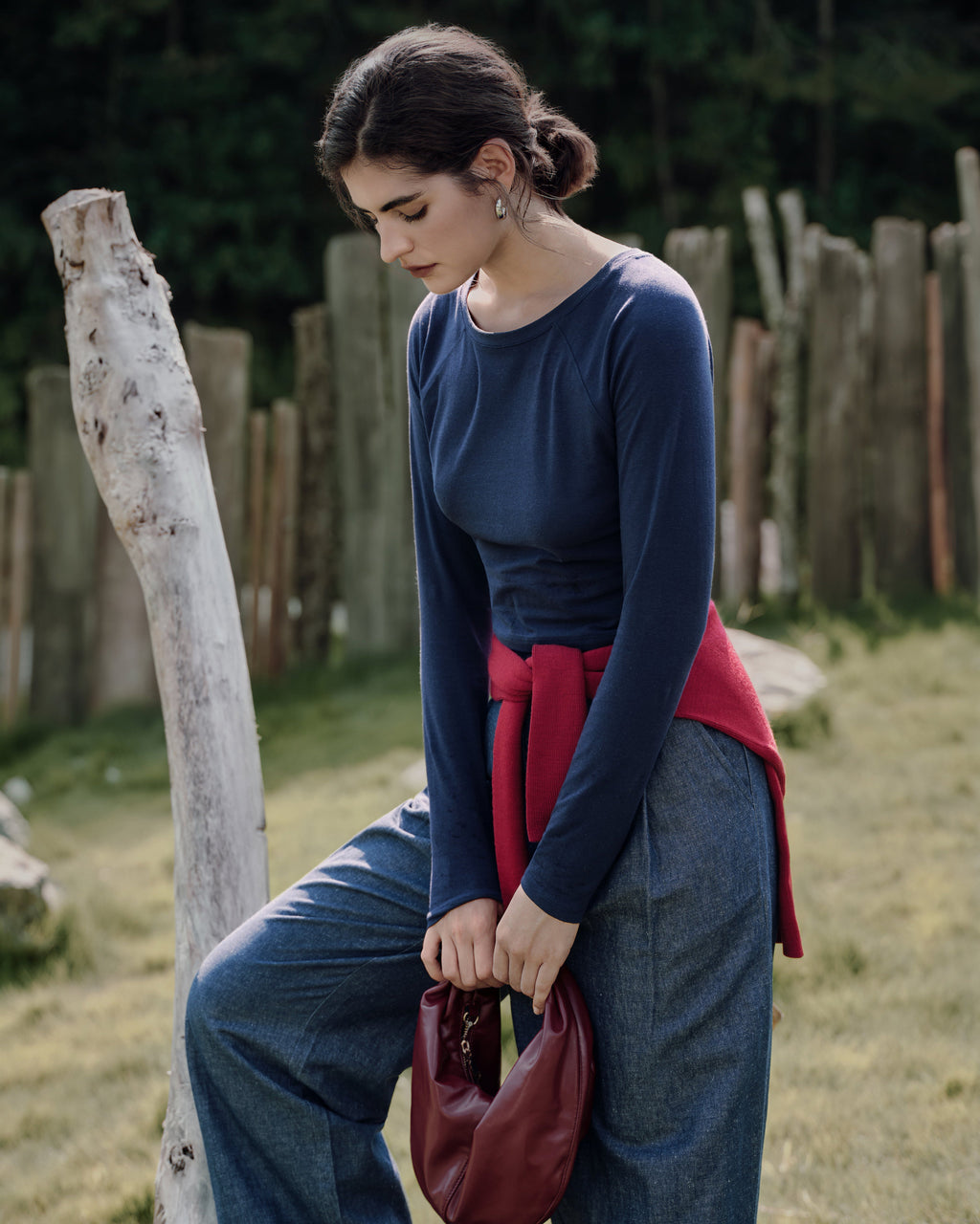Maren Basics Cropped Raglan Tee