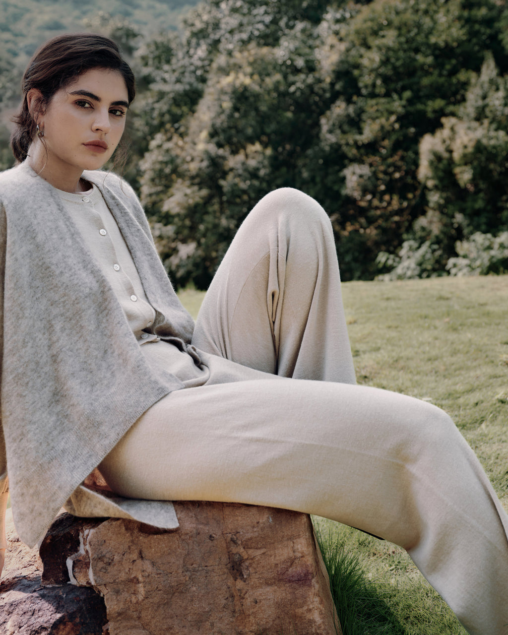 Thora Knitted Pull-On Pants
