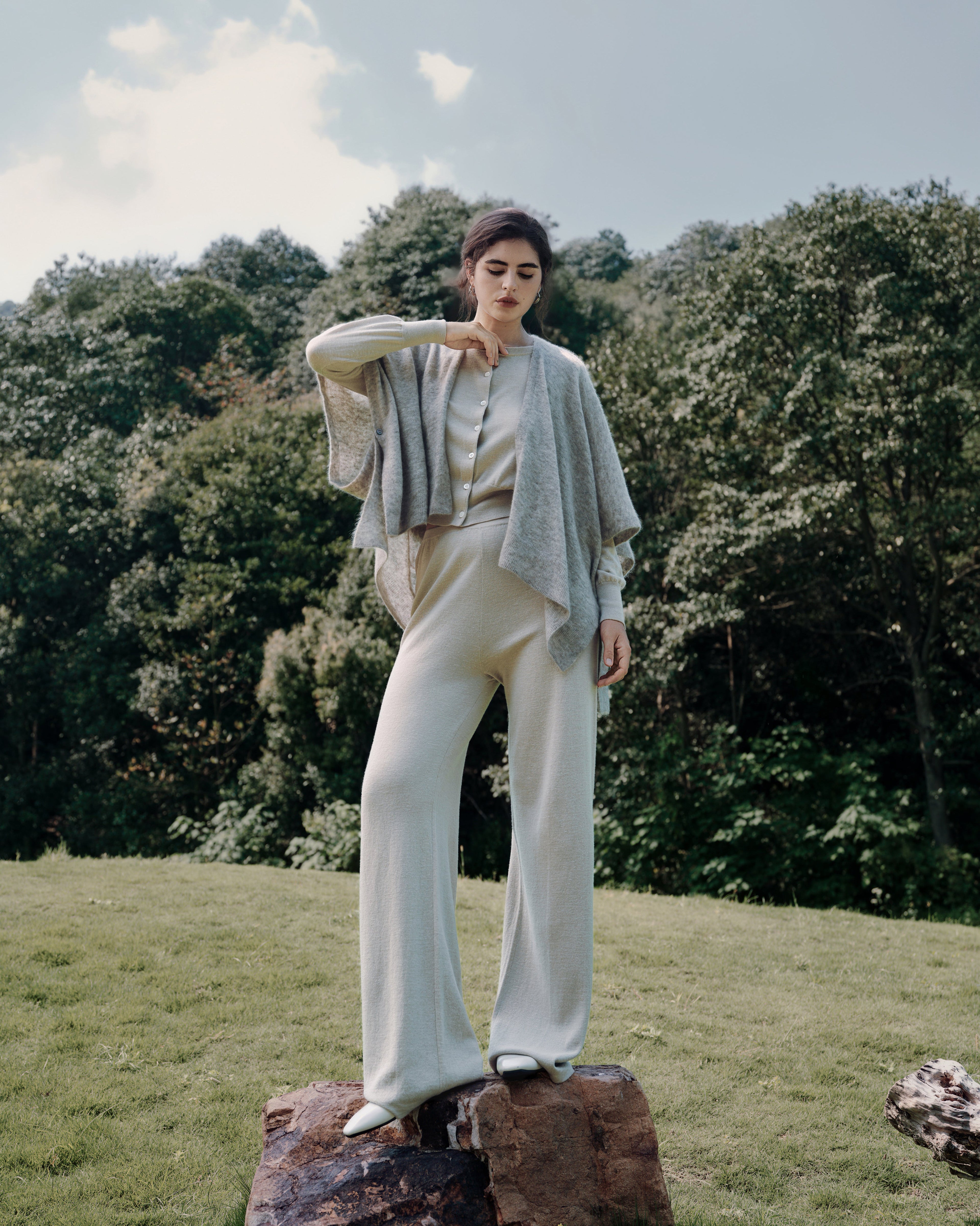 Thora Knitted Pull-On Pants