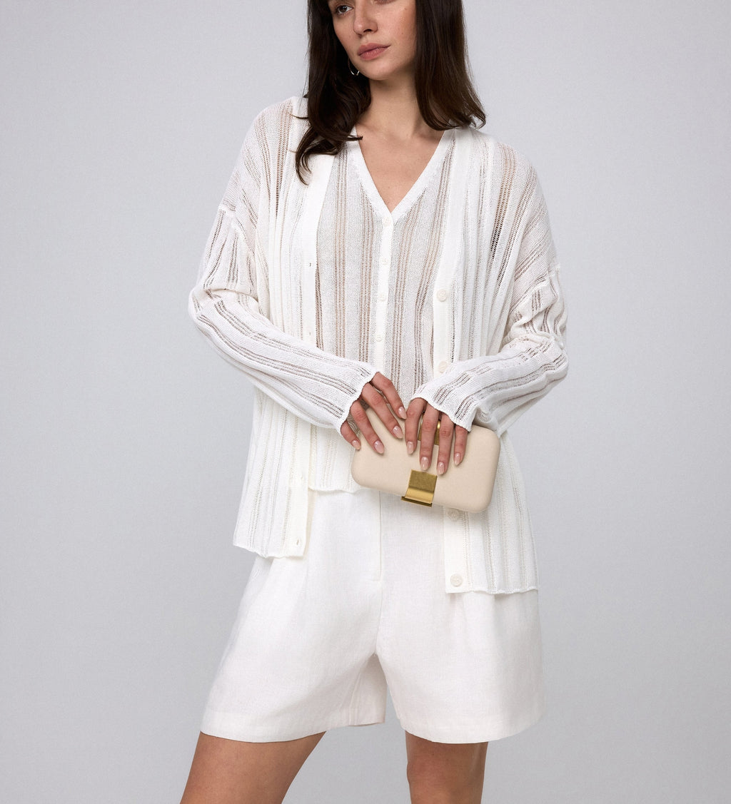 Lark Loose-Knit Striped Cardigan