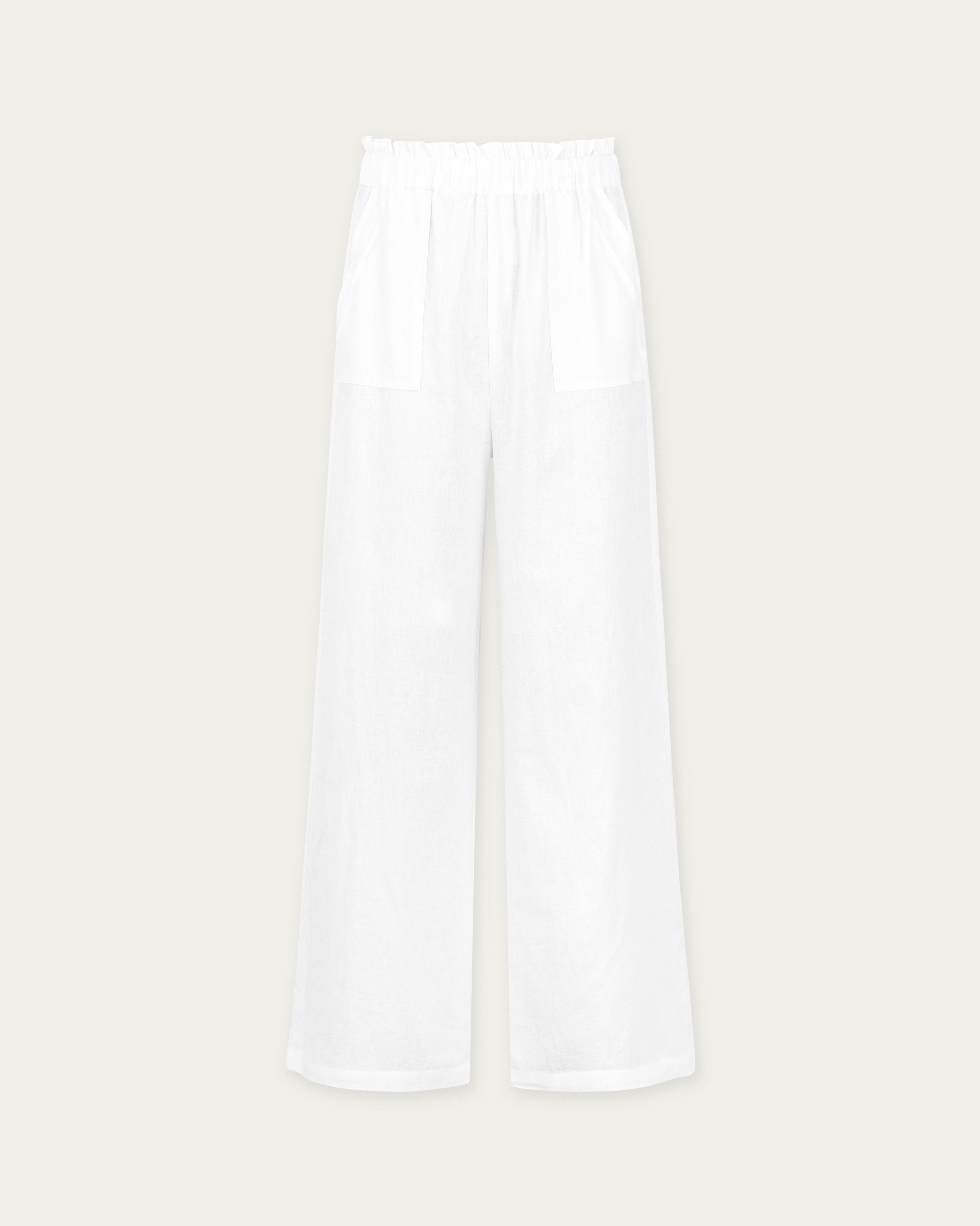 Rowan Undyed High-Waist Pull-On Pants