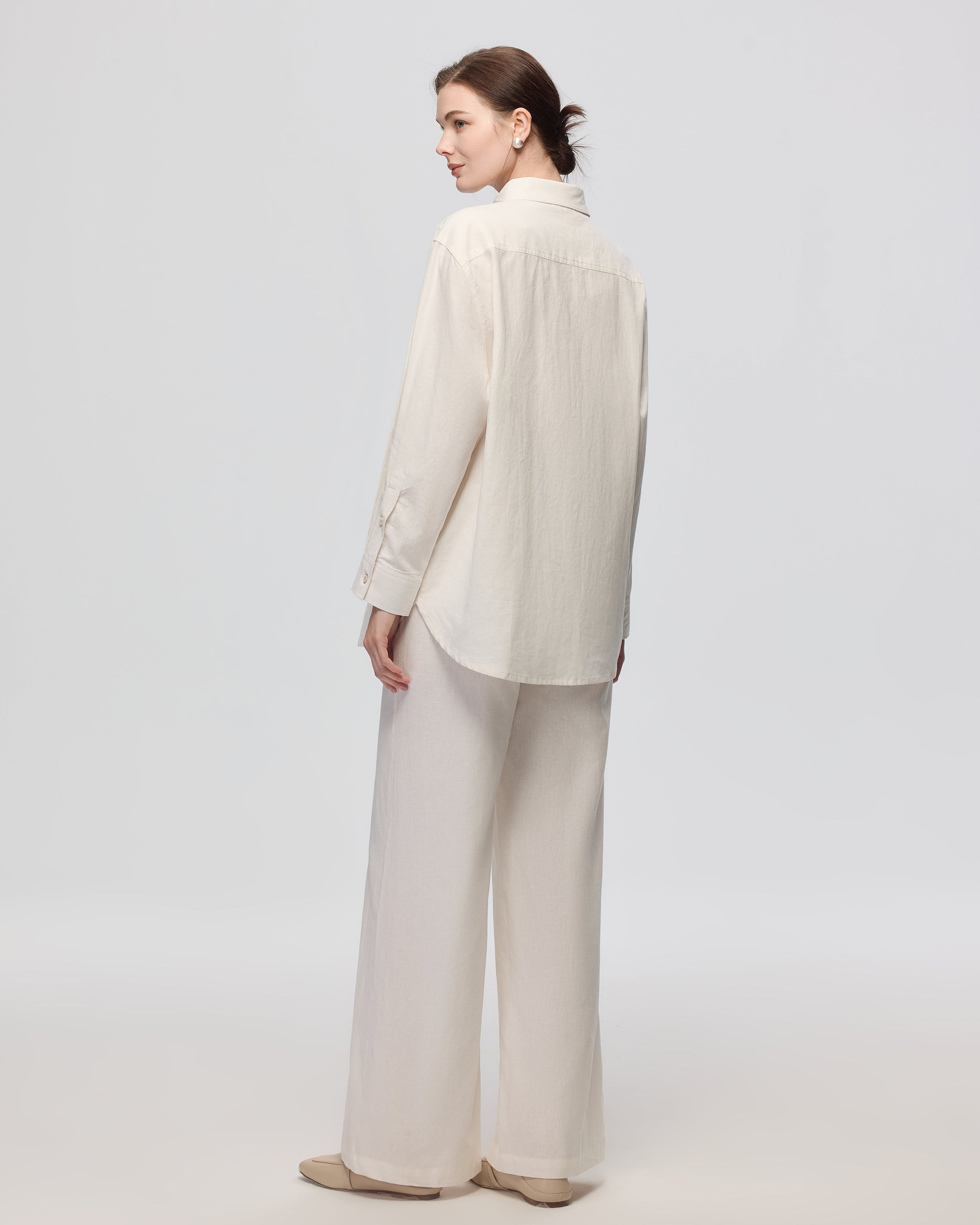 Rowan Undyed High-Waist Pull-On Pants