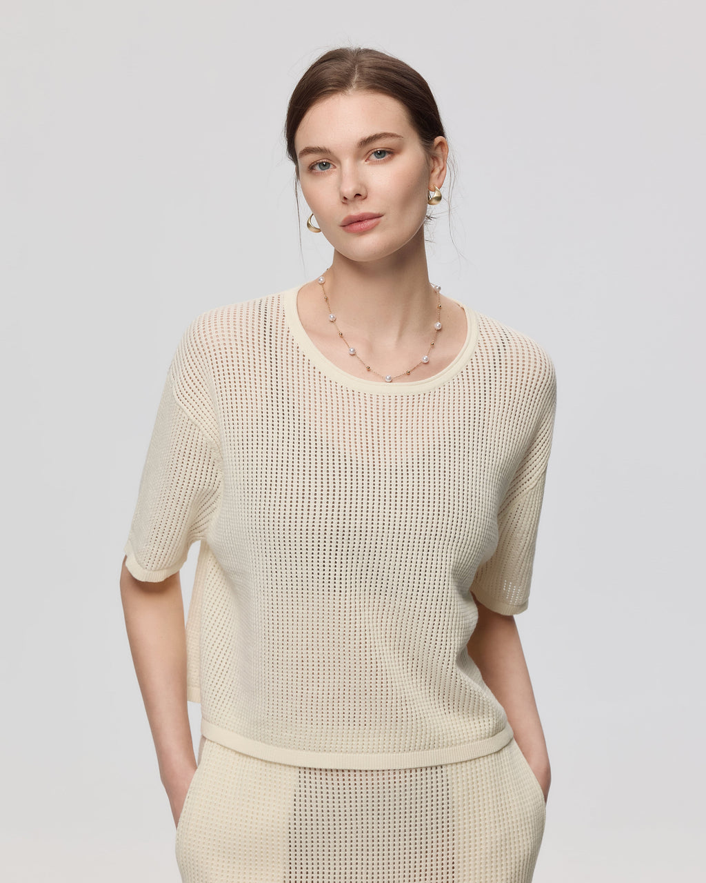 Ines Crochet Tee