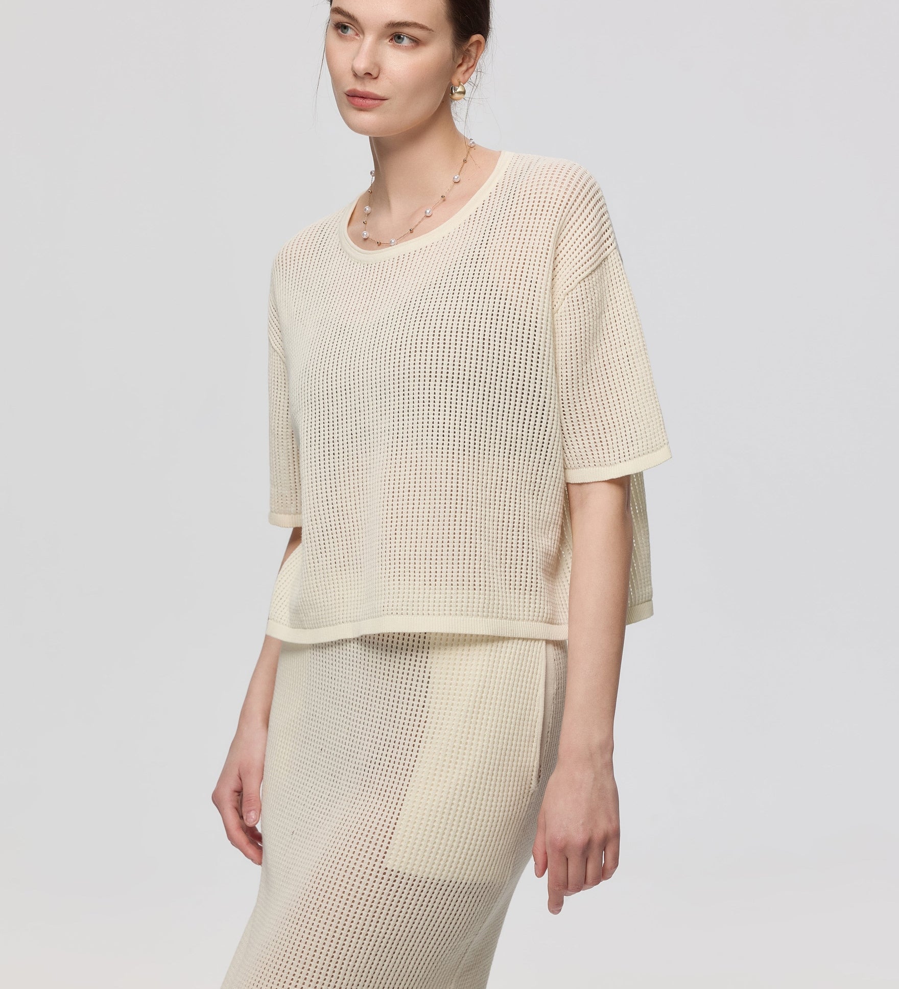 Ines Crochet Tee