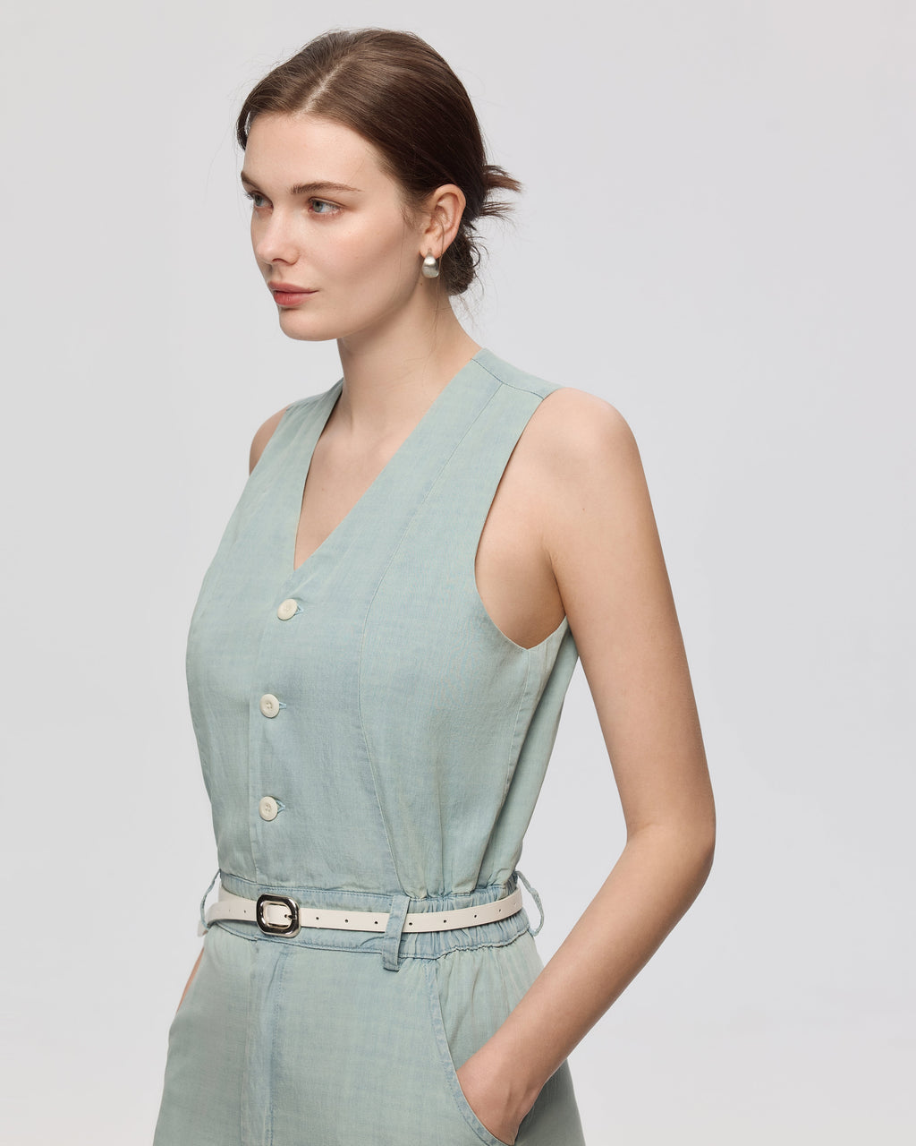 Yara Chambray Jumpsuit