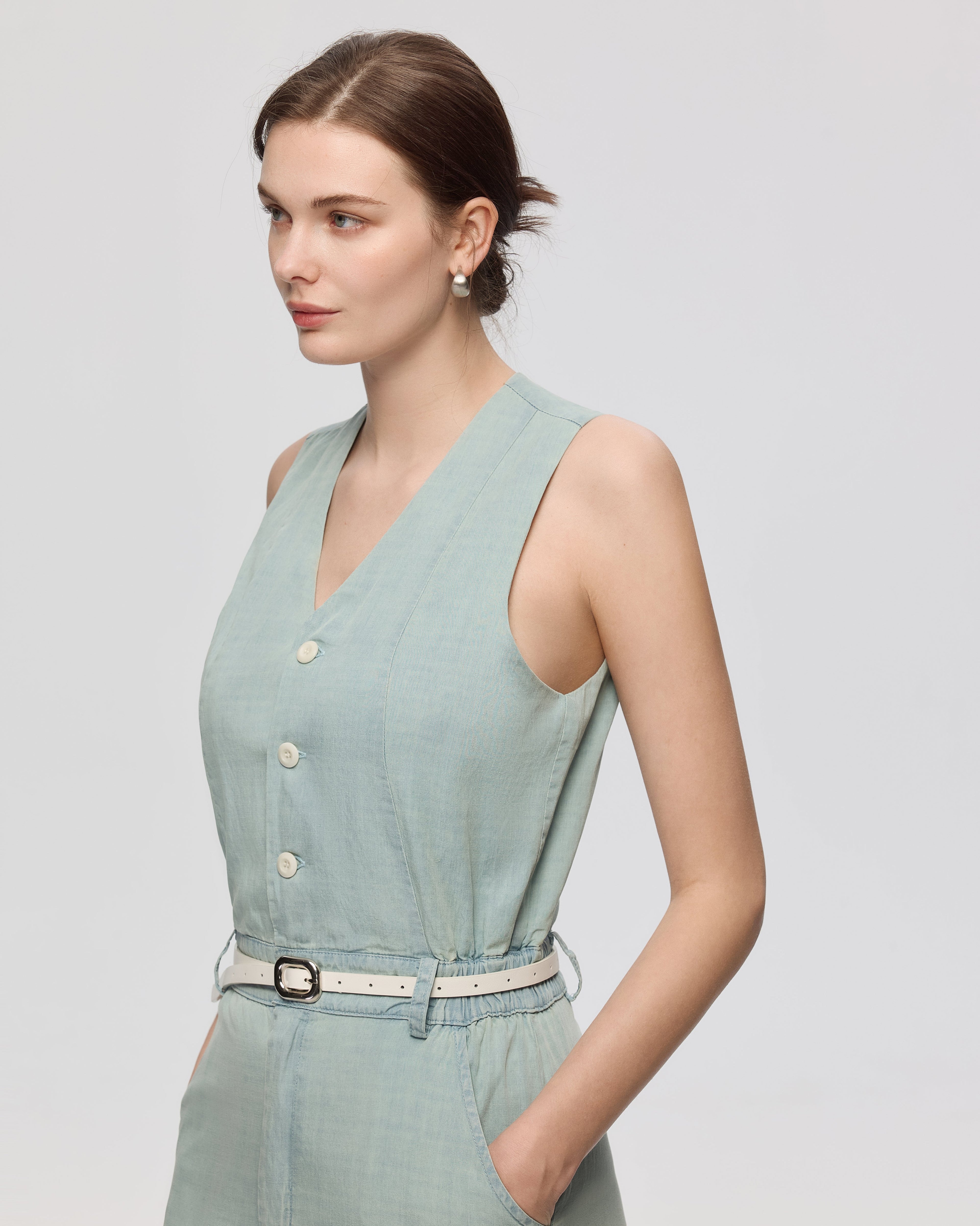Yara Chambray Jumpsuit