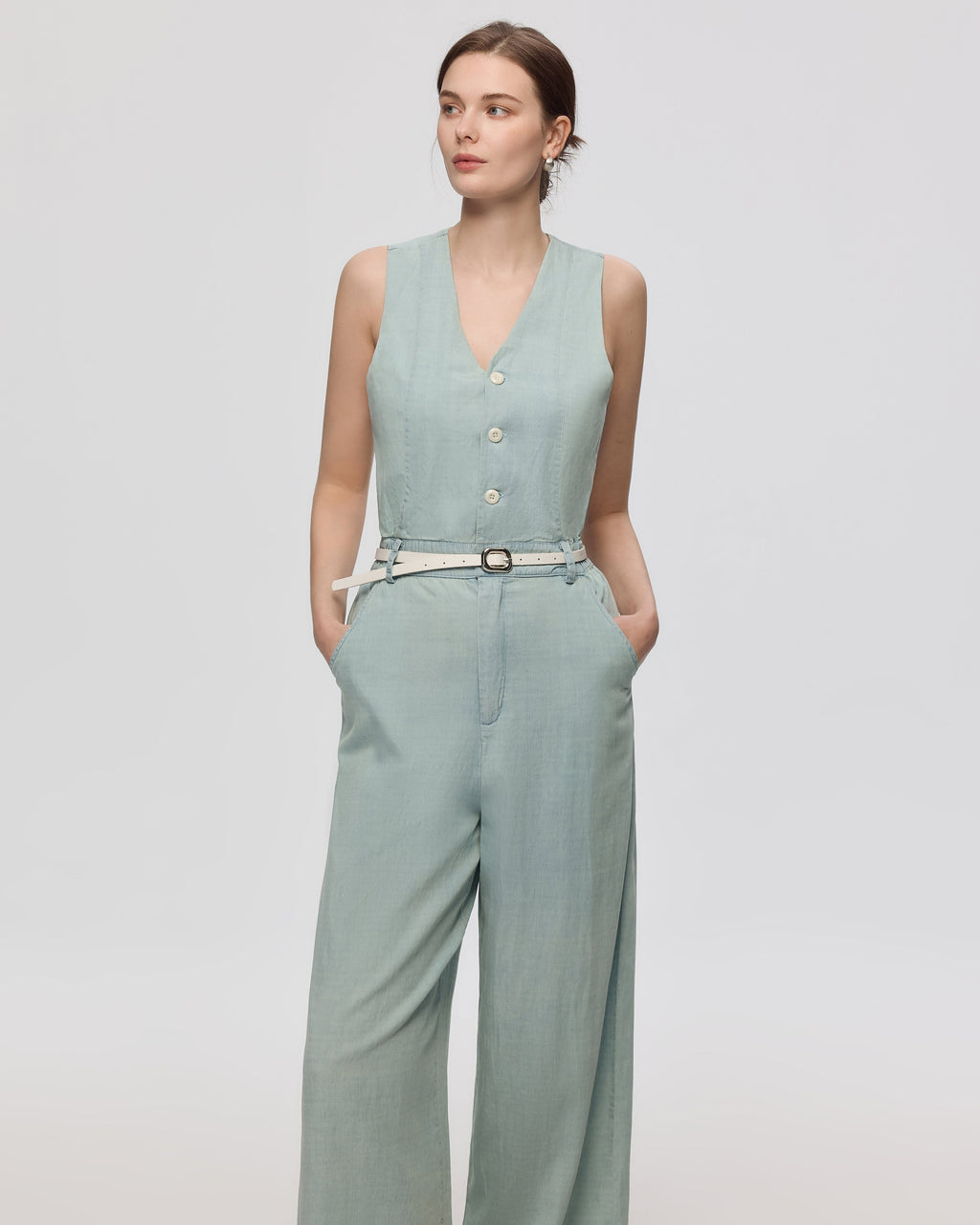 Yara Chambray Jumpsuit