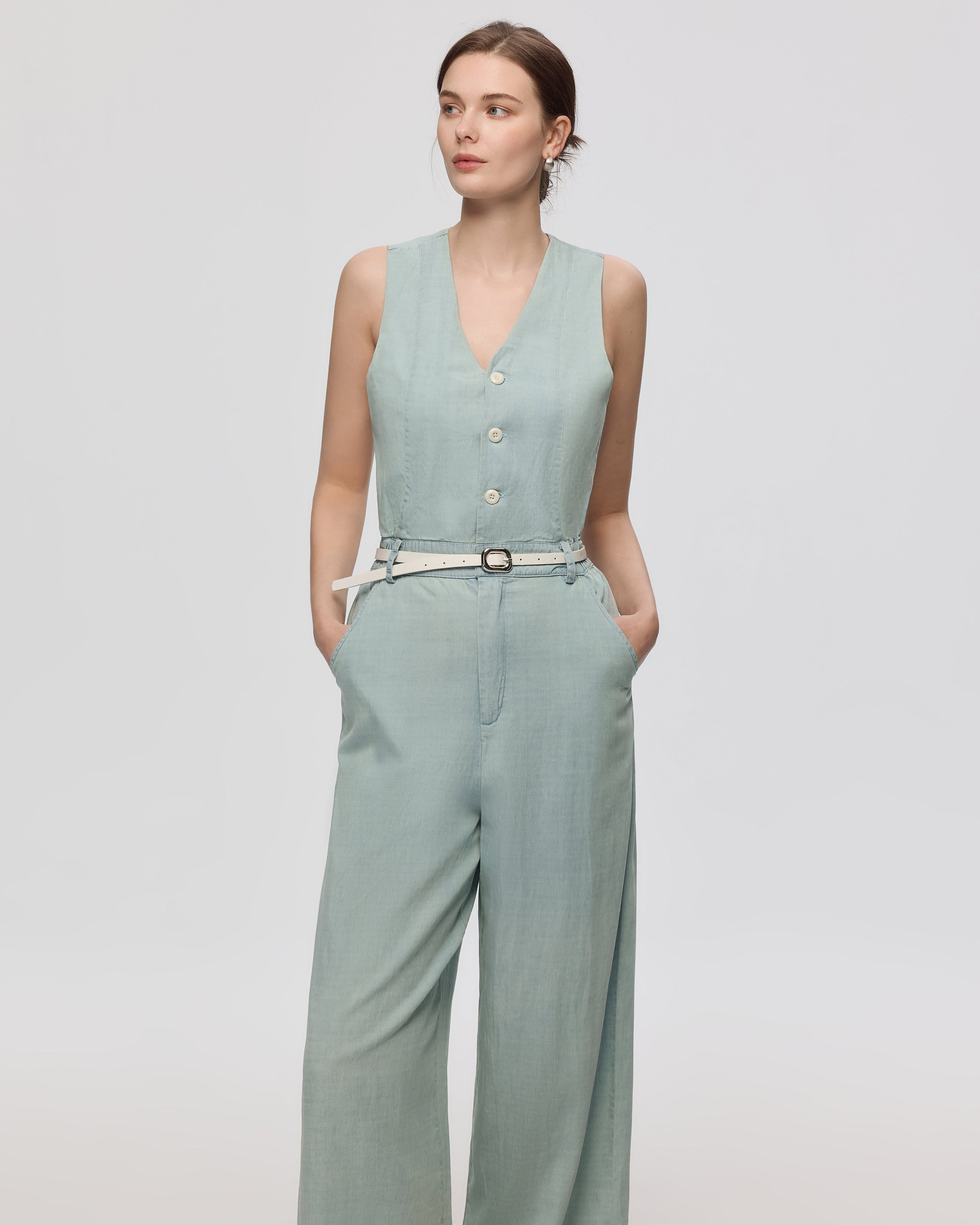 Yara Chambray Jumpsuit