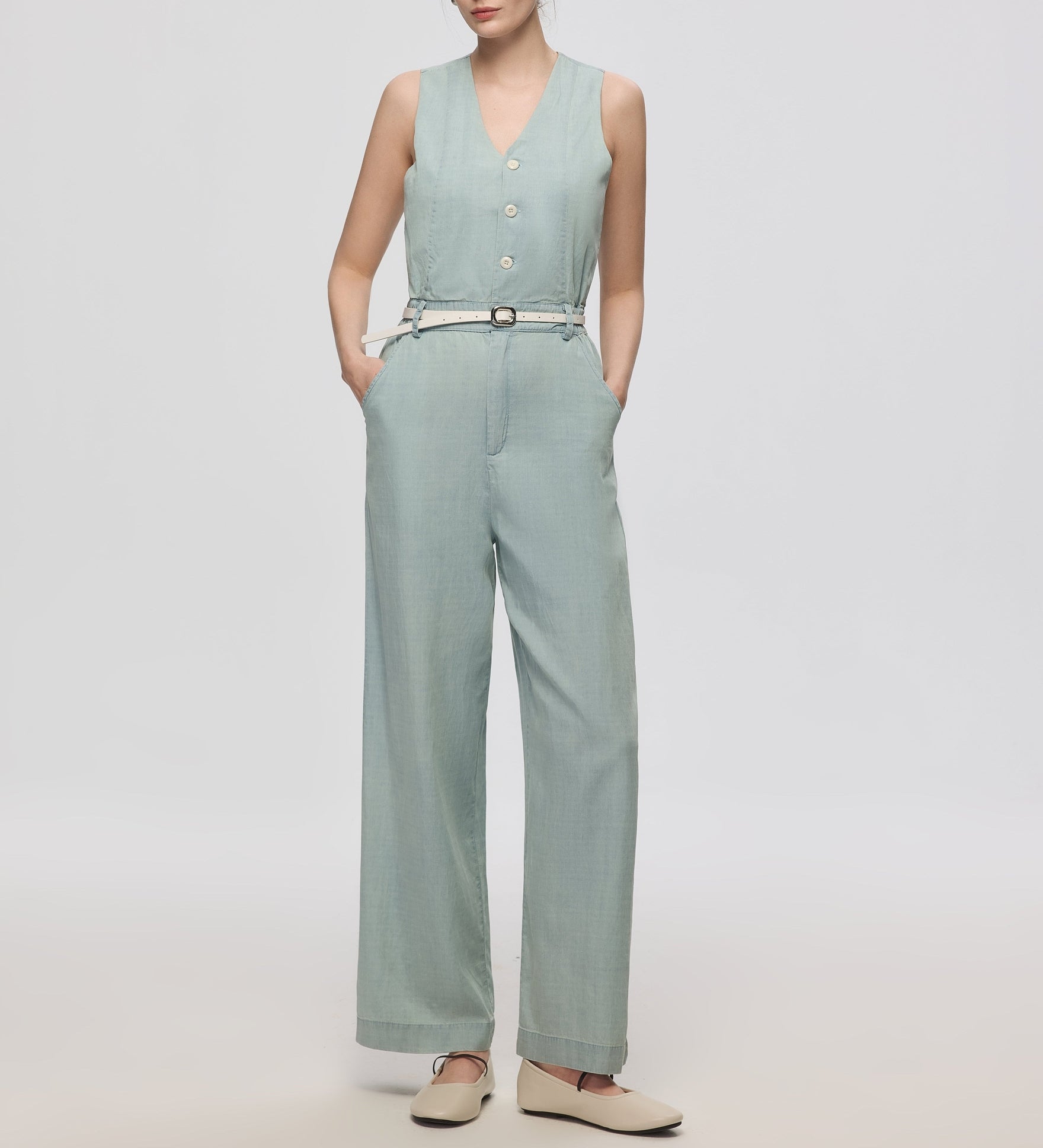 Yara Chambray Jumpsuit