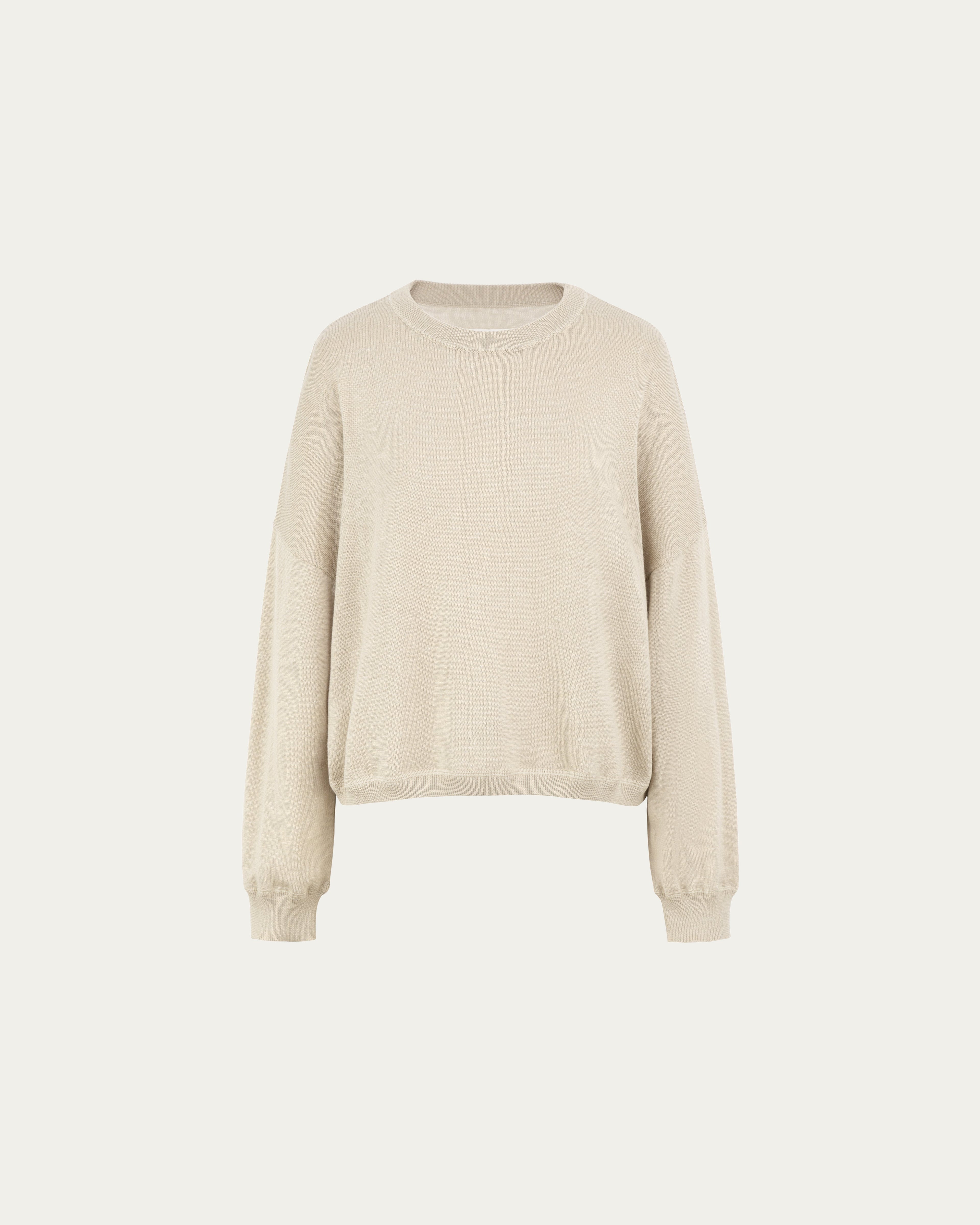 Sage Knitted Crew-Neck